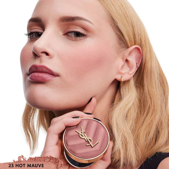 Make Me Blush 24H YSL 23 Hot Mauve Buildable Powder Blush Yves