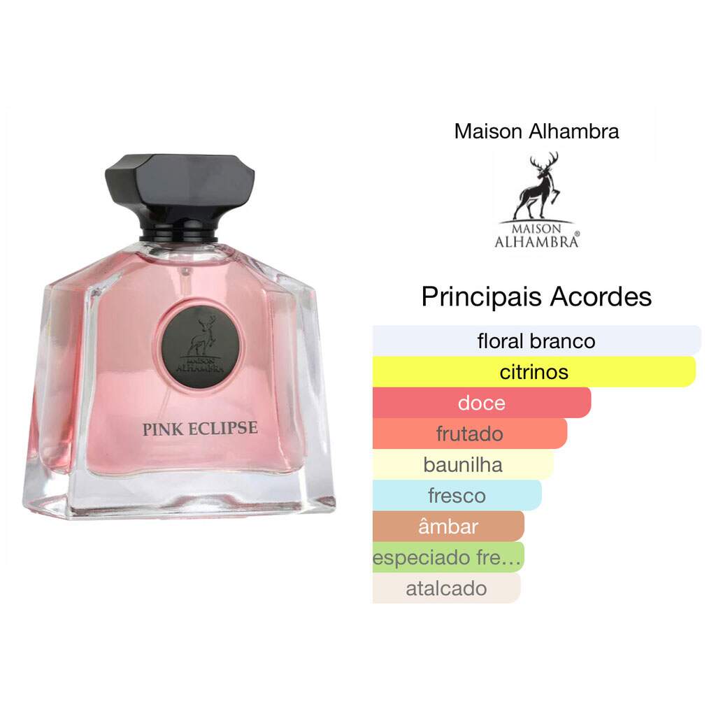 Perfume Pink Eclipse Maison Alhambra - Inspiração Prada Paradoxe