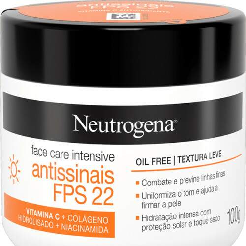 Creme Anti-Idade Face Care Intensive Antissinais FPS22 Neutrogena