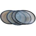 KIT PENEIRA PRETA PARA GARIMPO ARO PLASTICO 55CM - 4 PEAS