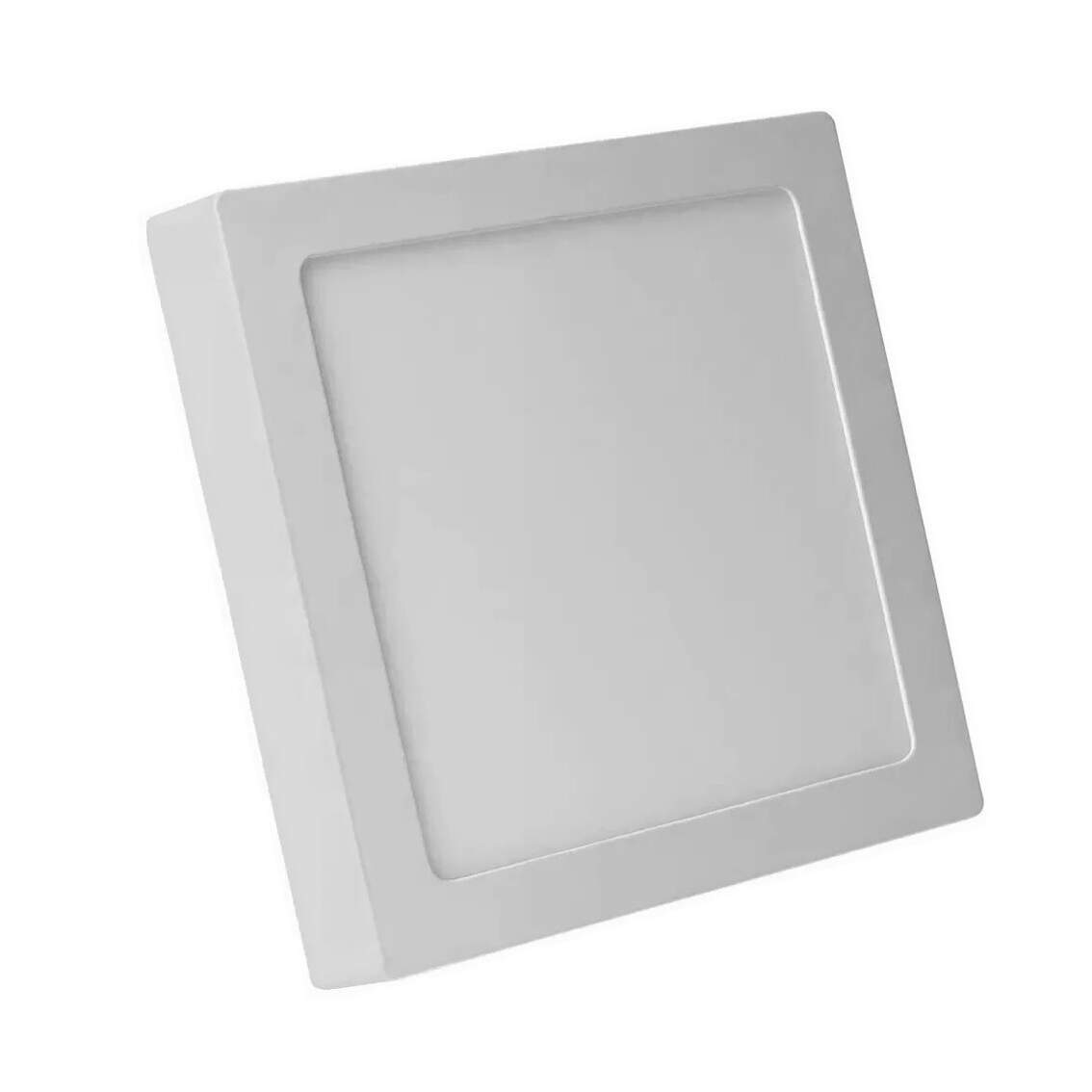 Luminaria Plafon Led 25w Sobrepor Quadrado Comercial Rf Ilumine O Seu Mundo