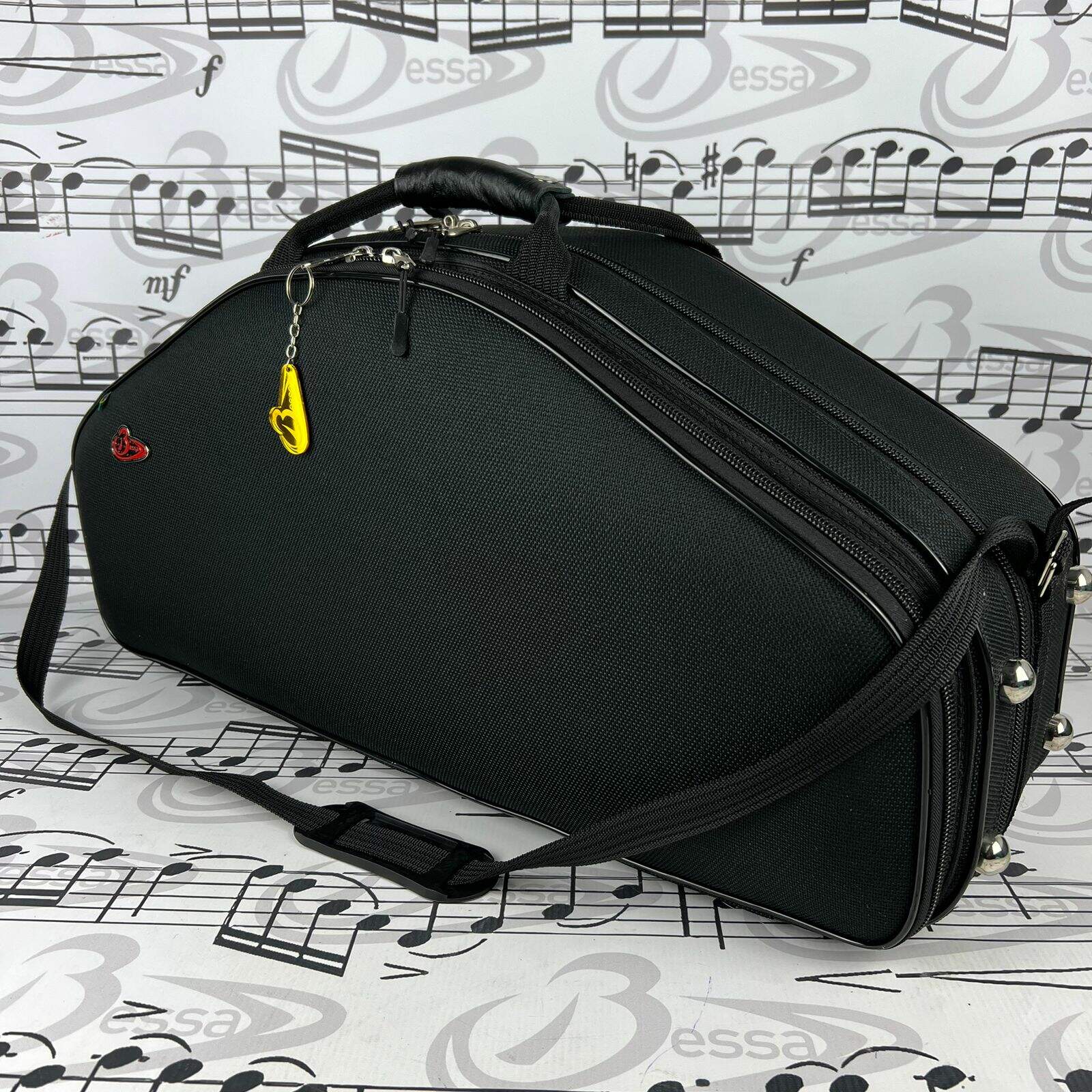 0314) Case Para Sax Alto e Soprano Nylon Preto - Bessa , cases e