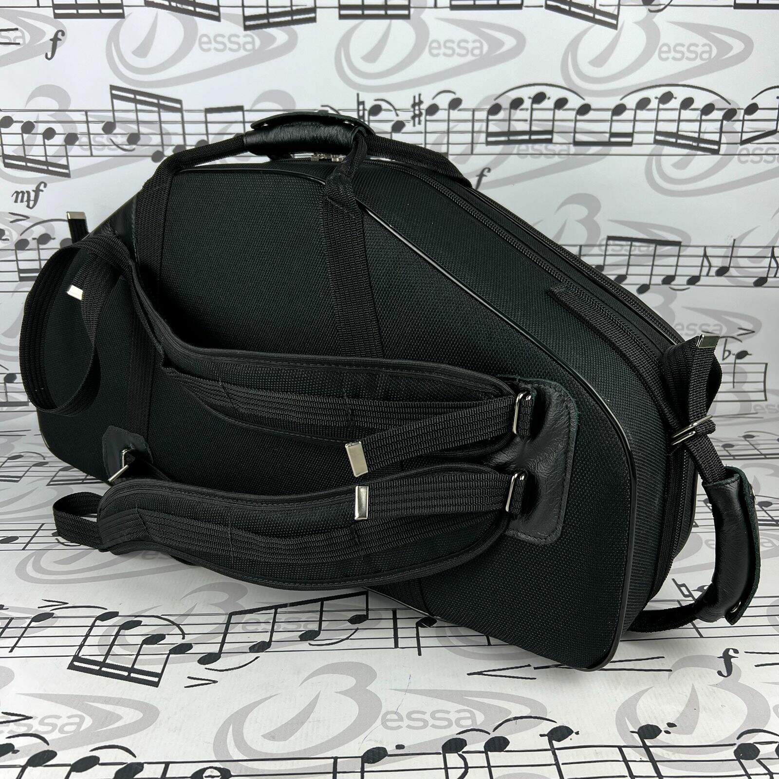 0314) Case Para Sax Alto e Soprano Nylon Preto - Bessa , cases e