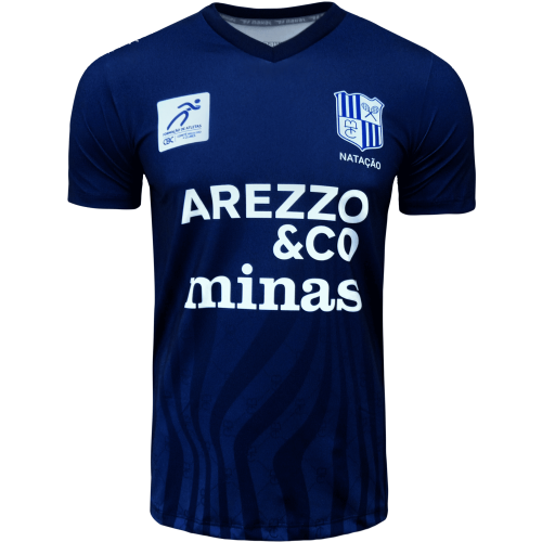 Camisa Masc Atleta Natacao Arezzo Minas 2025 Marinho
