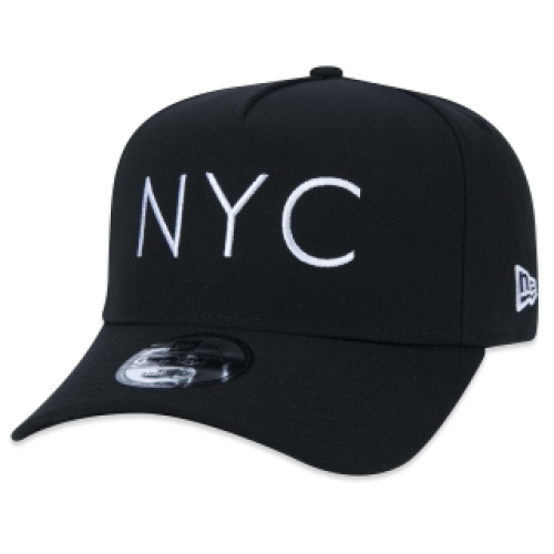 Bon 9FORTY A-Frame Snapback NYC New York City Aba Curva Preto