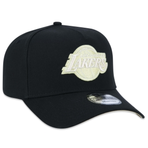 Bon 9FORTY A-Frame Snapback NBA Los Angeles Lakers Aba Curva Preto