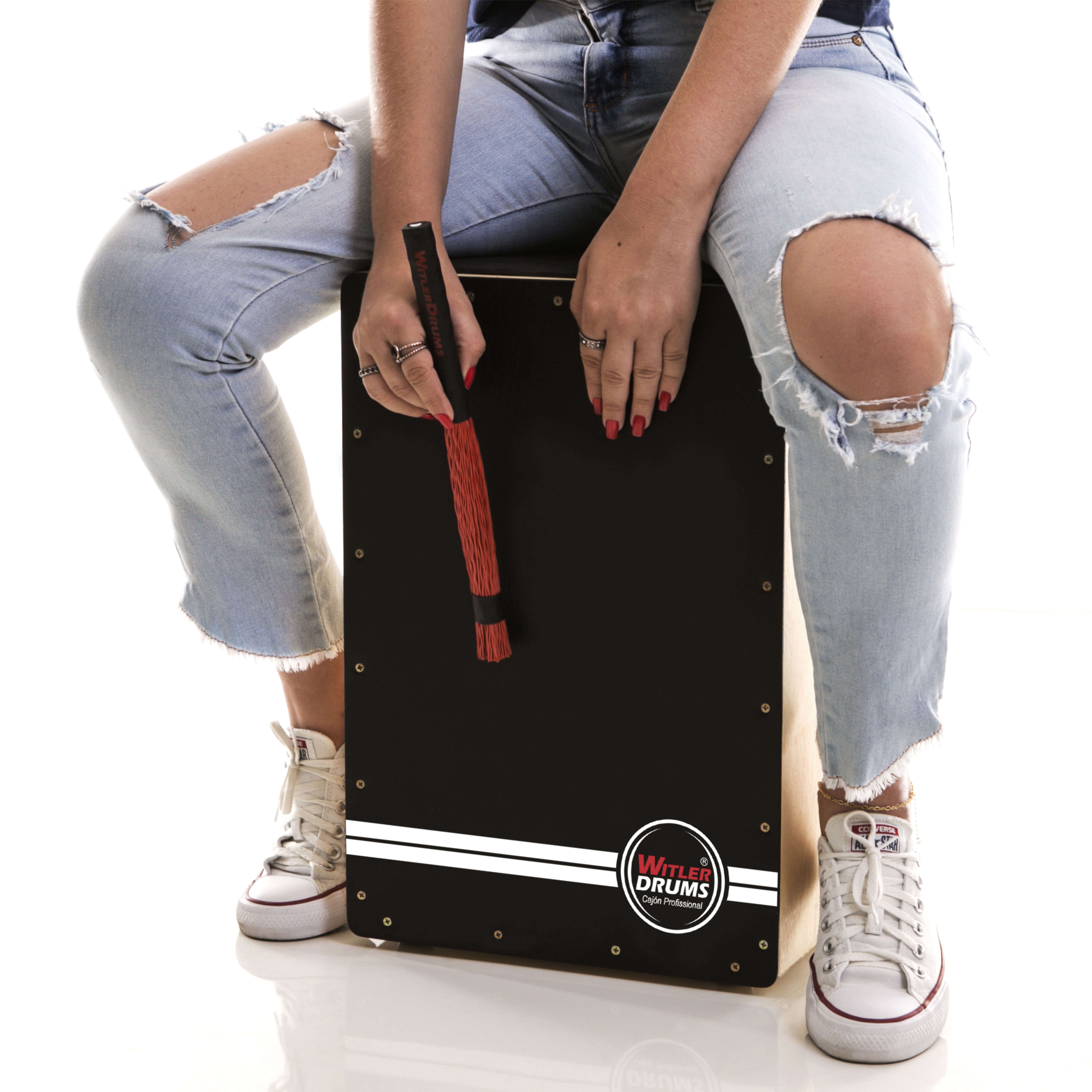 Vassourinha de Nylon Para Cajón Witler Drums