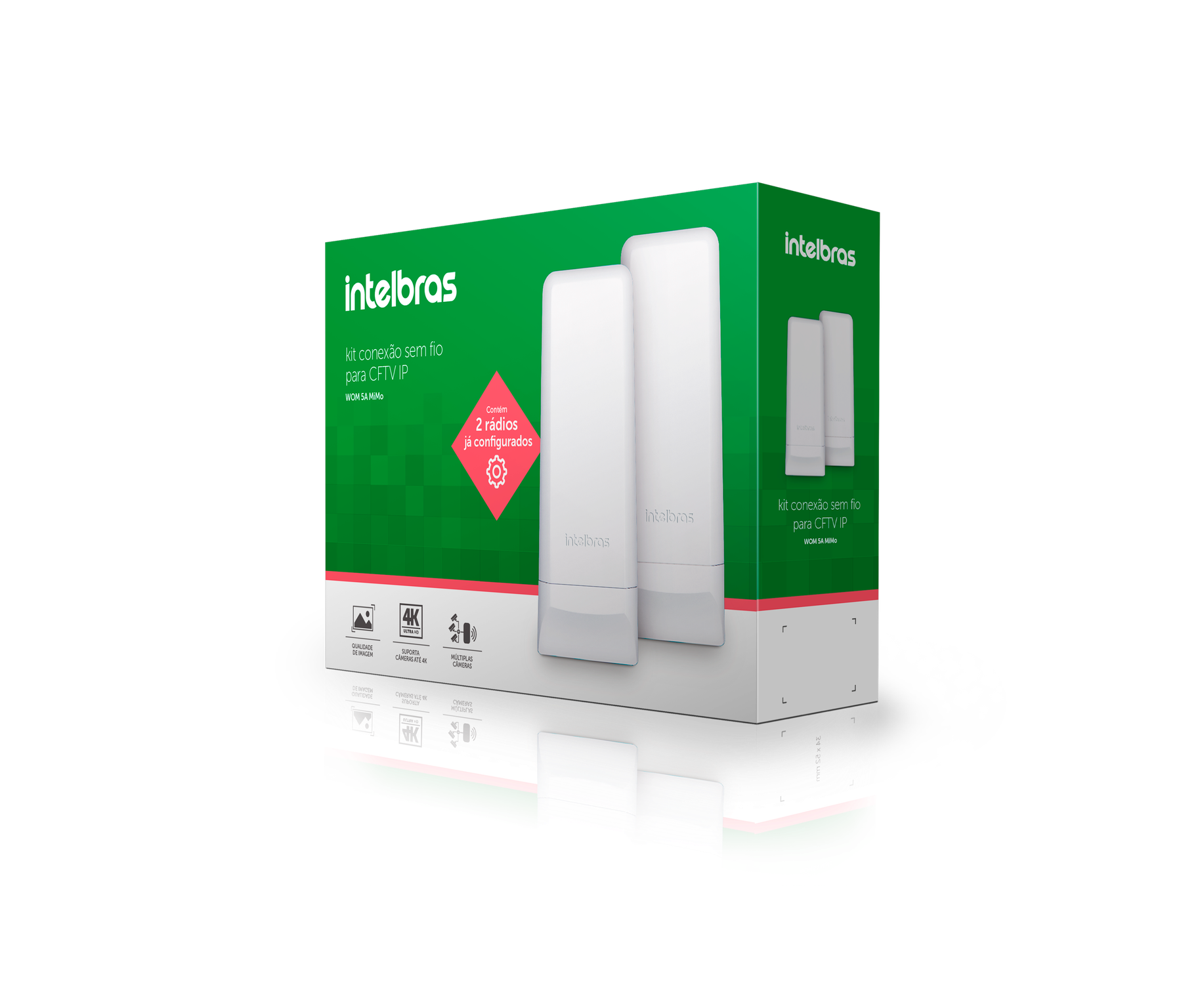 Rádio Outdoor WOM 5A MiMo (Kit) Intelbras