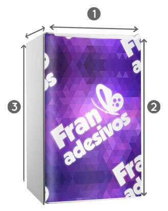 Envelopamento de frigobar porta Envelopamento de frigobar porta