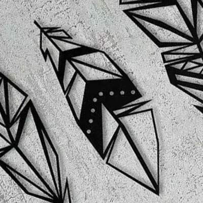 Quadros vazados cor slida