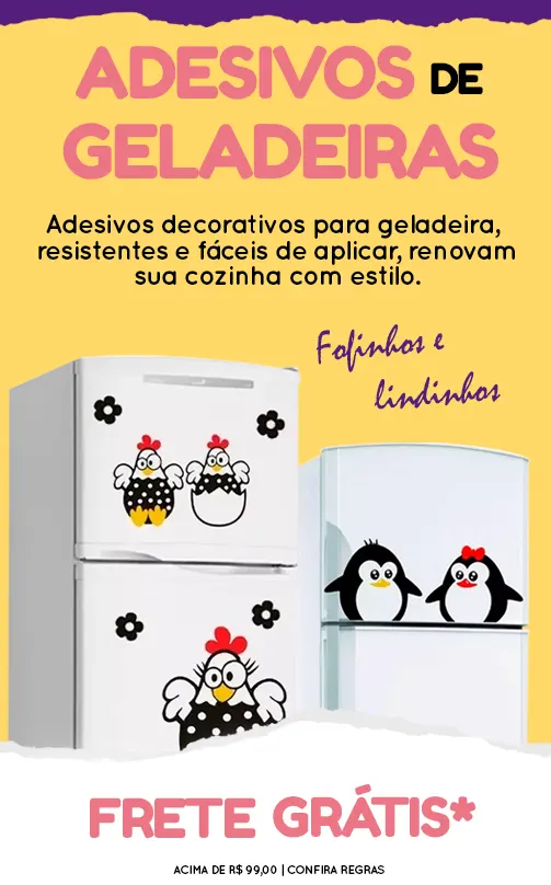 banner vitrine adesivo de geladeira desktop