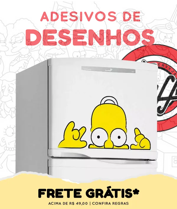 banner desenhos vitrine adesivo de geladeira desktop
