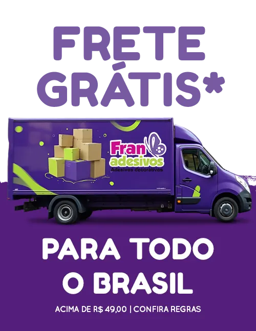 banner vitrine desktop adesivo de frase frete gratis