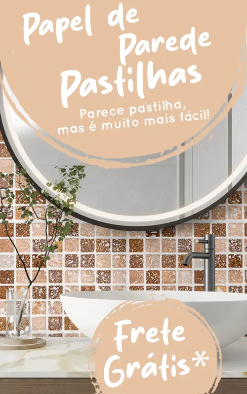 banner papel de parede pastilha desk e mob