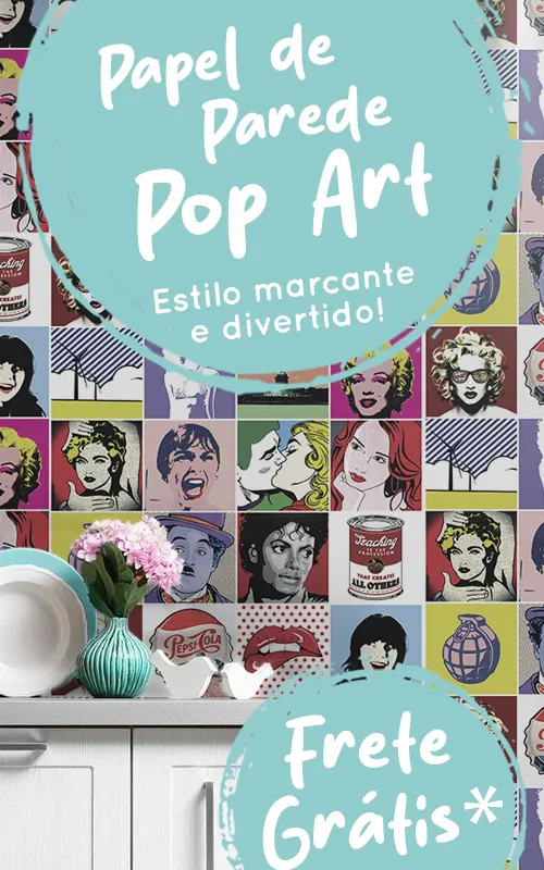 banner papel de parede pop art desk e mobile