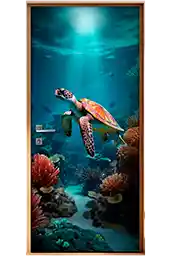 Adesivo Para Porta De Animais Marinhos