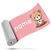 Adesivos de Parede Faixas Meninas Com Nome