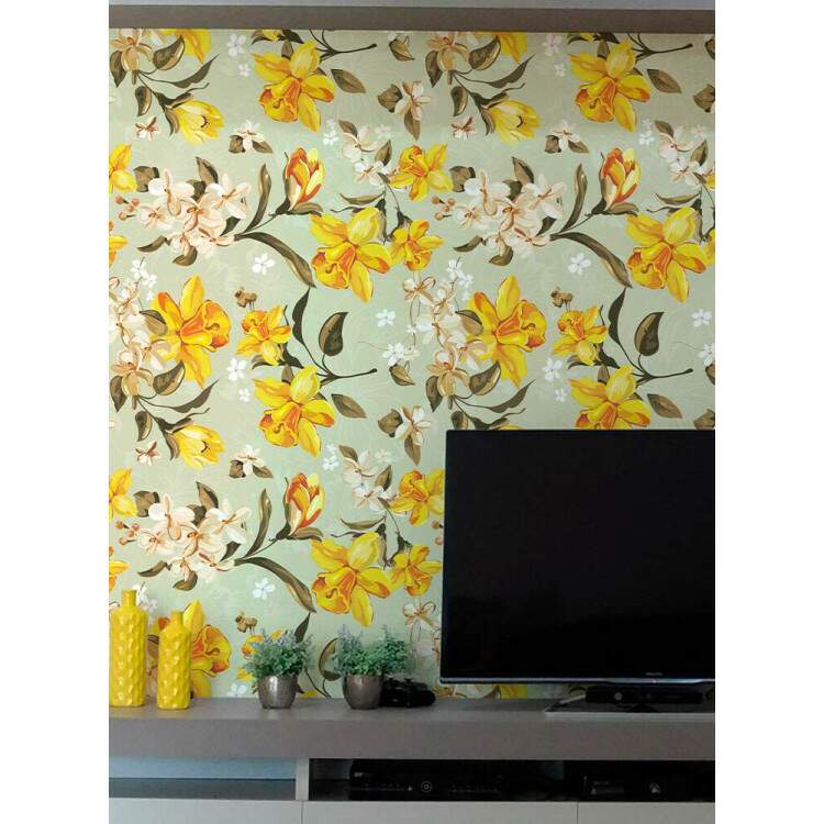 Papel de Parede Floral Mod 192