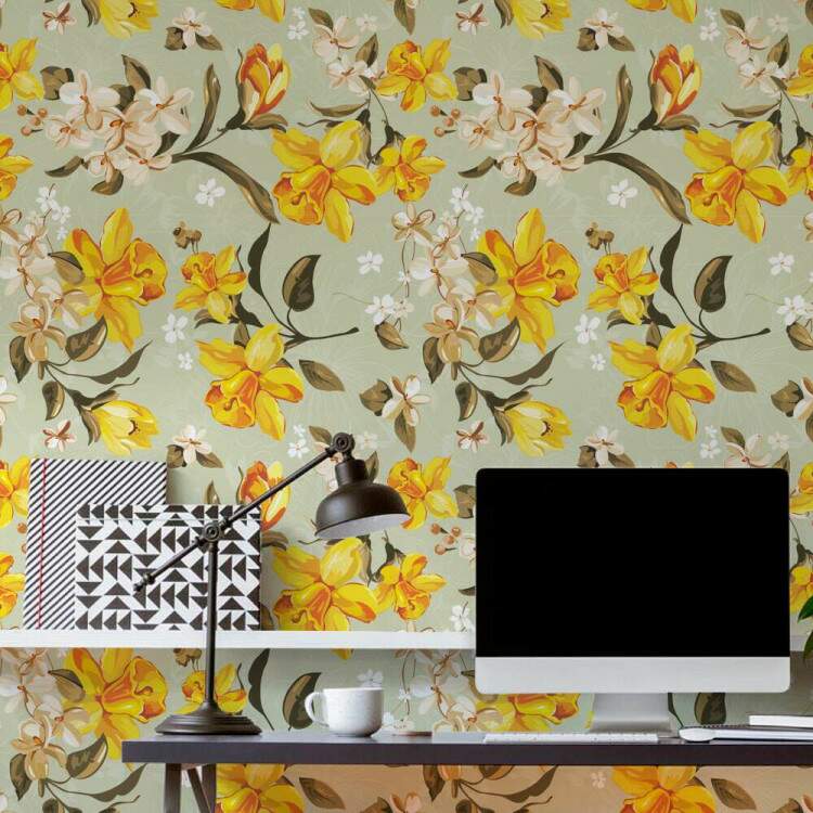 Papel de Parede Floral Mod 192