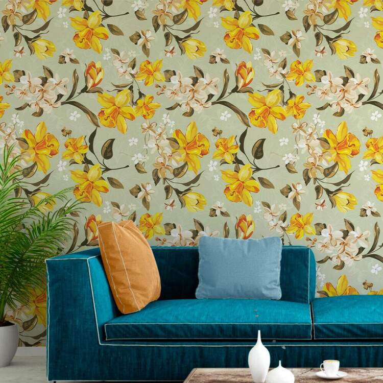 Papel de Parede Floral Mod 192