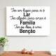 Placa Decorativa Frase Fam�lia