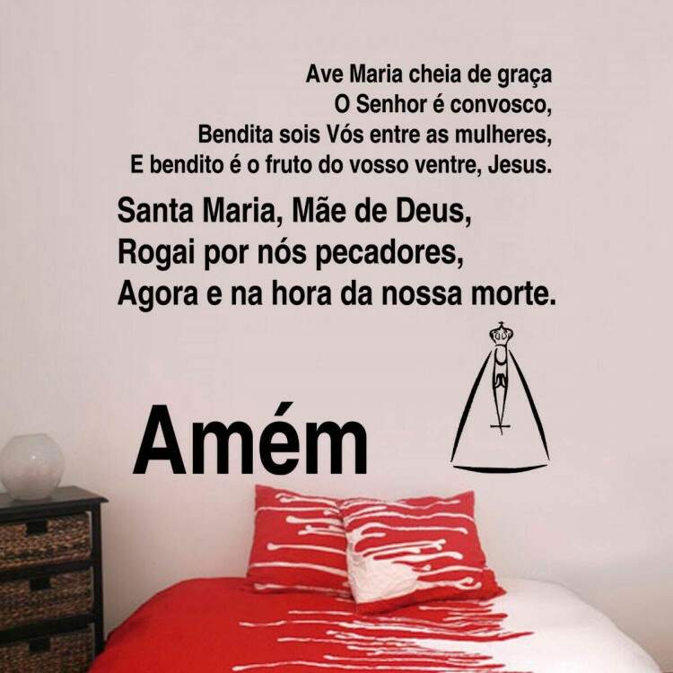 Adesivo de Parede Orao Ave Maria