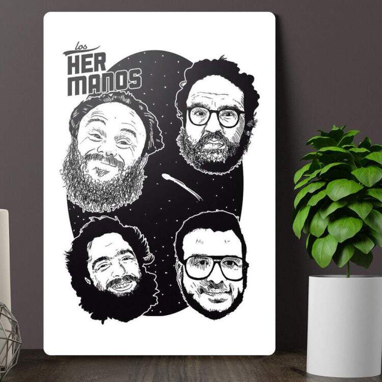 Placa Decorativa Los Hermanos 6