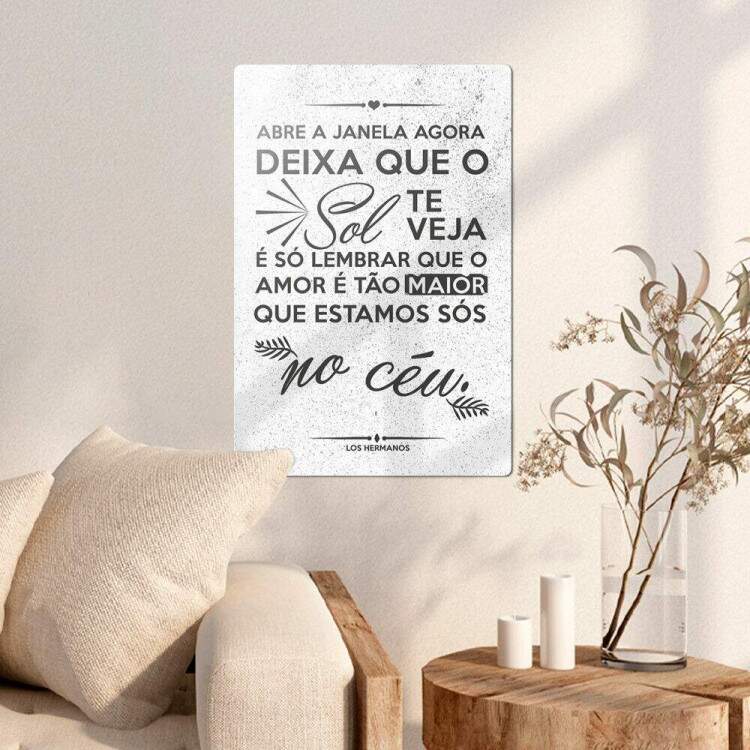 Placa Decorativa Los Hermanos 4