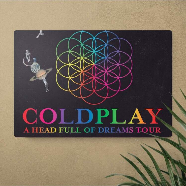 Placa Decorativa Coldplay 4