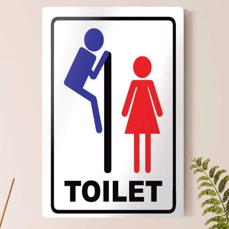 Placa decorativa Engraadas 16 - Toilet