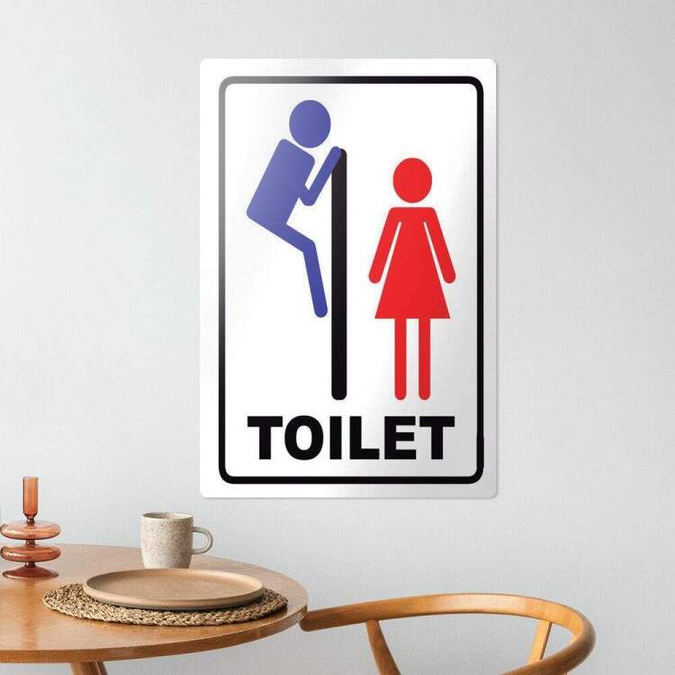 Placa decorativa Engraadas 16 - Toilet