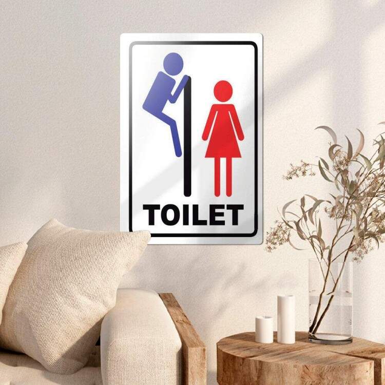 Placa decorativa Engraadas 16 - Toilet