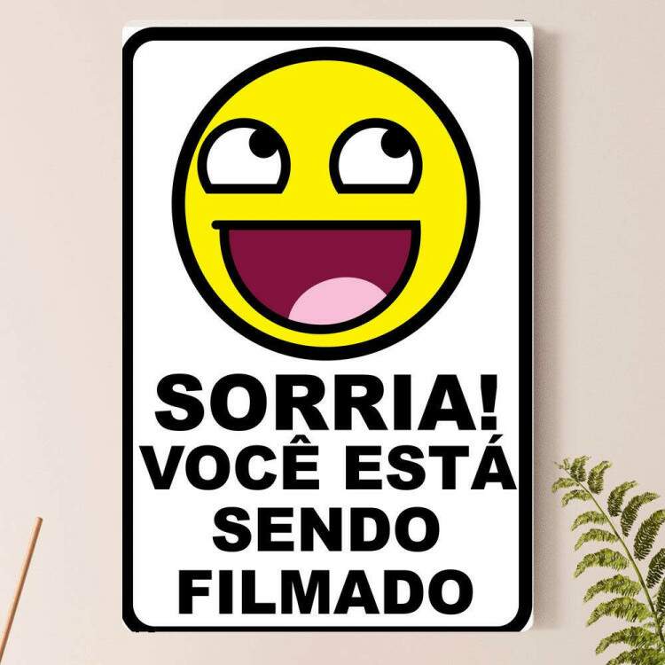 Placa decorativa Engraadas 17 - Sorria