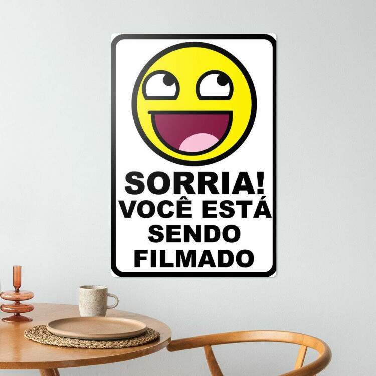 Placa decorativa Engraadas 17 - Sorria