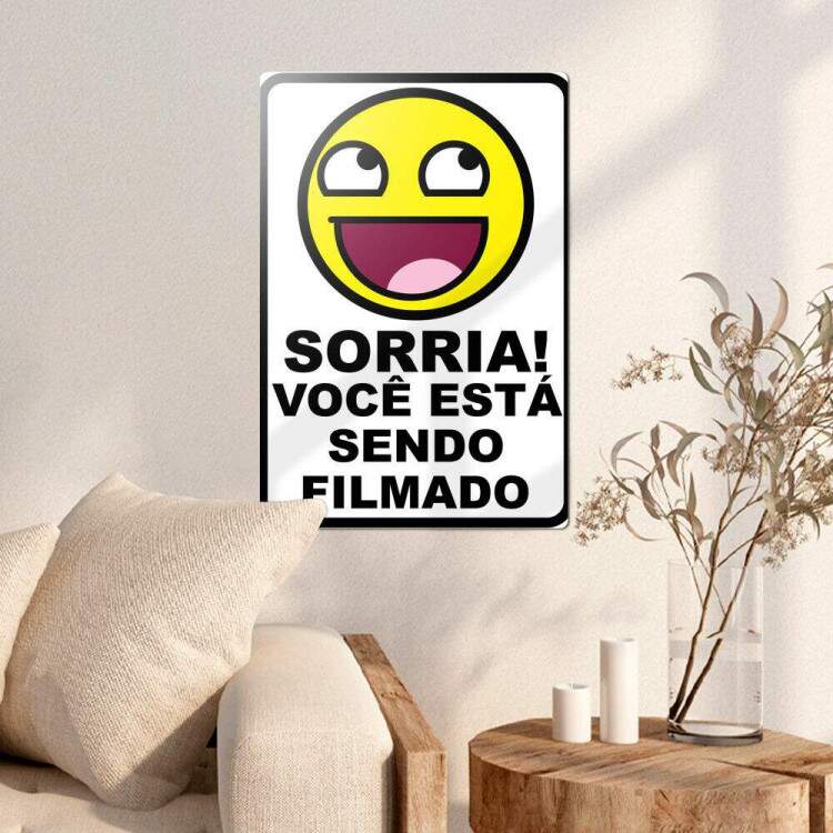 Placa decorativa Engraadas 17 - Sorria