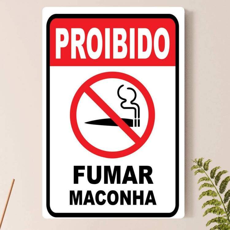 Placa decorativa Engraadas 18 - Proibido