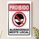 Placa decorativa Engra�adas 23 - Aliens