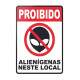 Placa decorativa Engra�adas 23 - Aliens