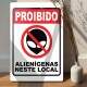 Placa decorativa Engra�adas 23 - Aliens