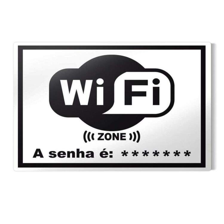 Placa decorativa Engraadas 25 - Wifi