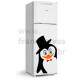 Adesivo para Geladeira Pinguim Elegante 2