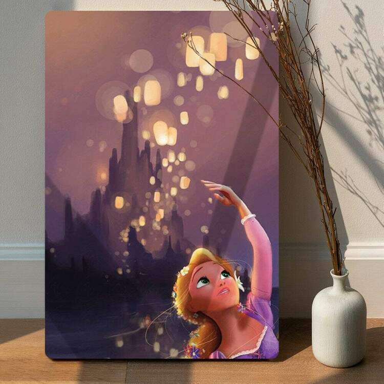 Placa decorativa Princesa 5 - Rapunzel