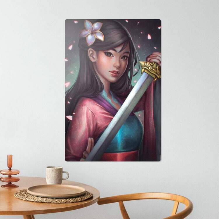 Placa decorativa Princesa 21 - Mulan