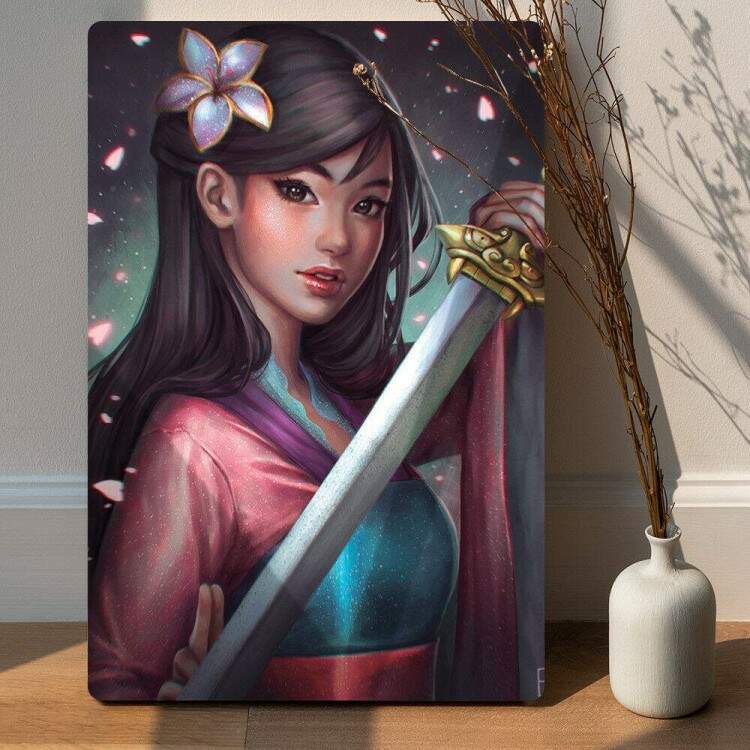 Placa decorativa Princesa 21 - Mulan