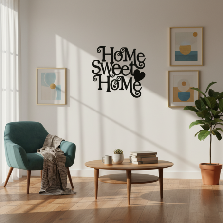 Adesivo de Parede Frase Home Sweet Home