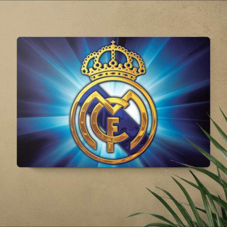 Placa Decorativa Futebol Real Madrid 1