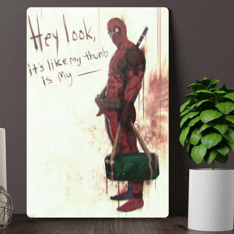 Placa decorativa Heris 48 - Deadpool