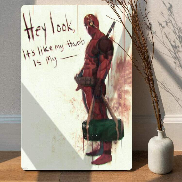 Placa decorativa Heris 48 - Deadpool