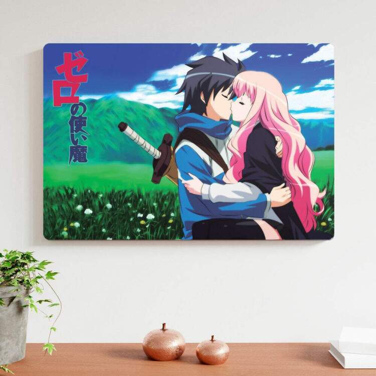 Placa Decorativa Anime Louise e Saito 1