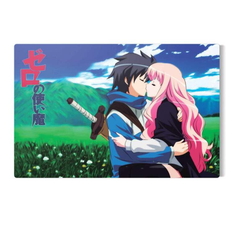 Placa Decorativa Anime Louise e Saito 1